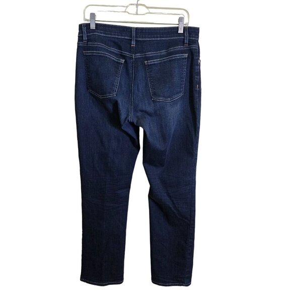 Eileen Fisher Organic Cotton Stretch Straight Ankle Jeans Size 10 - Picture 3 of 7